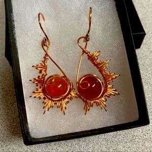“Starburst” Earrings, handcrafted